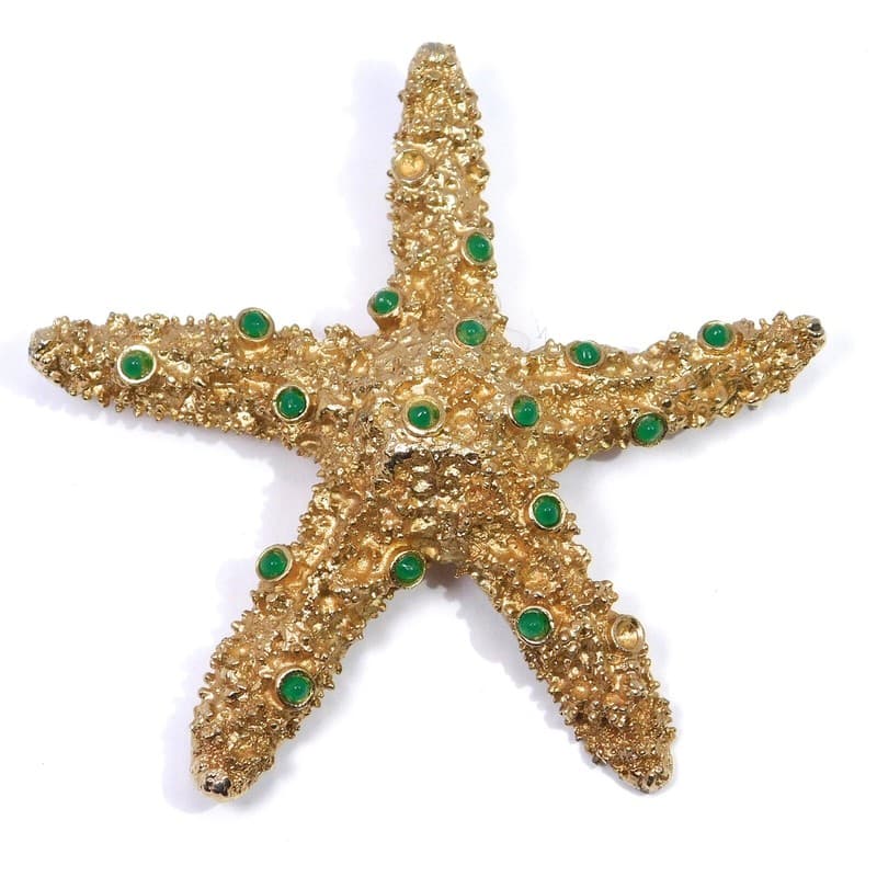 MARCEL BOUCHER SEA STAR BROOCH SIGNED