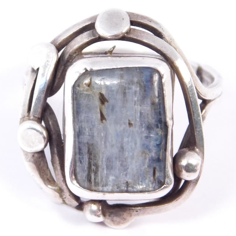 SERENE ARTISAN STERLING SILVER AQUAMARINE RING